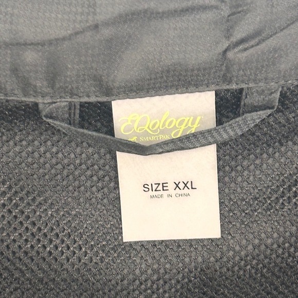 EQology by SmartPak XXL Black Full Zip Athletic Lightweight Jacket‎ Equestrian - Picture 4 of 16
